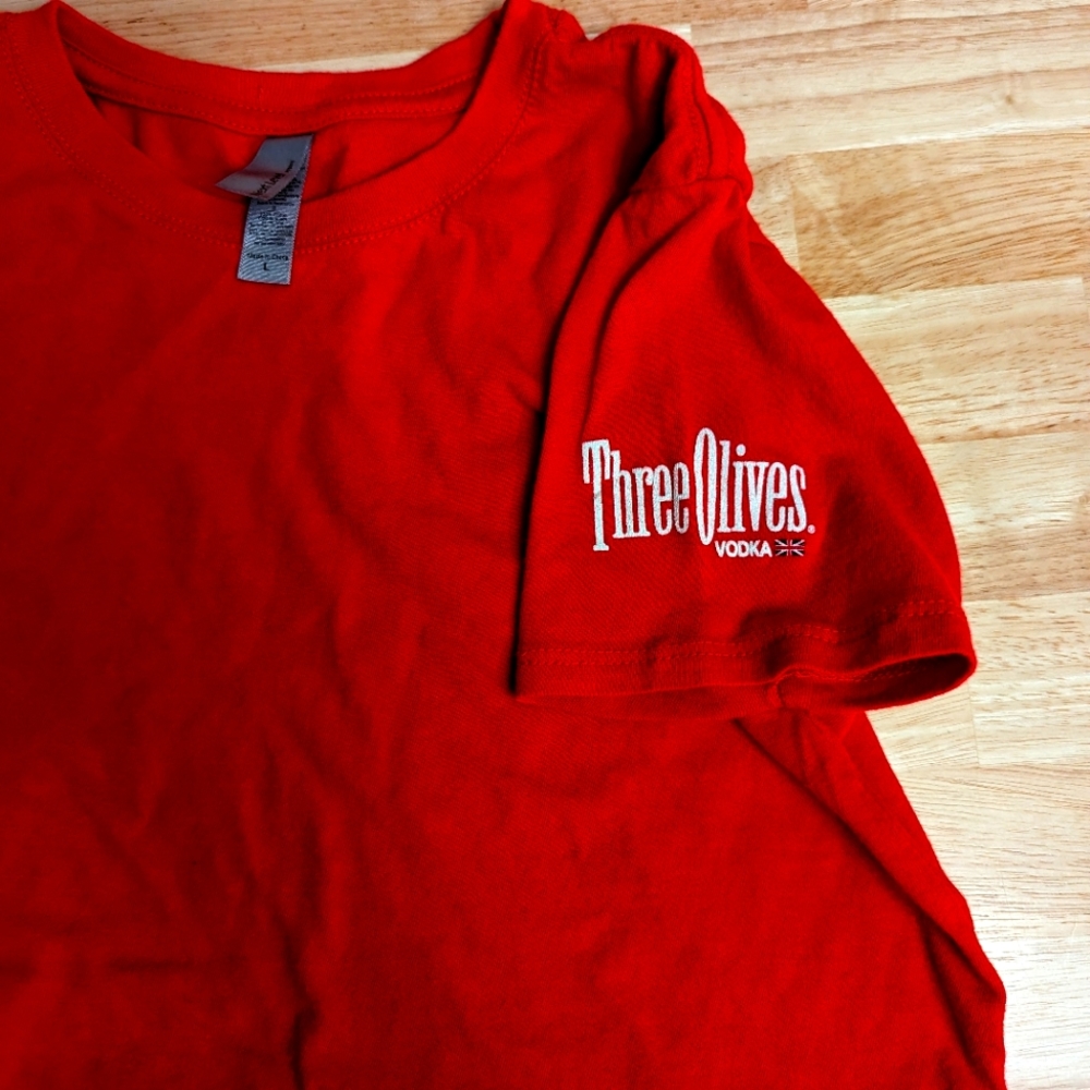 Women's Three Olives Vodka shirt sleet tee shirt t-shirt